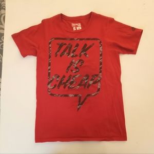 Talk Is Cheap Adidas  T Shirt